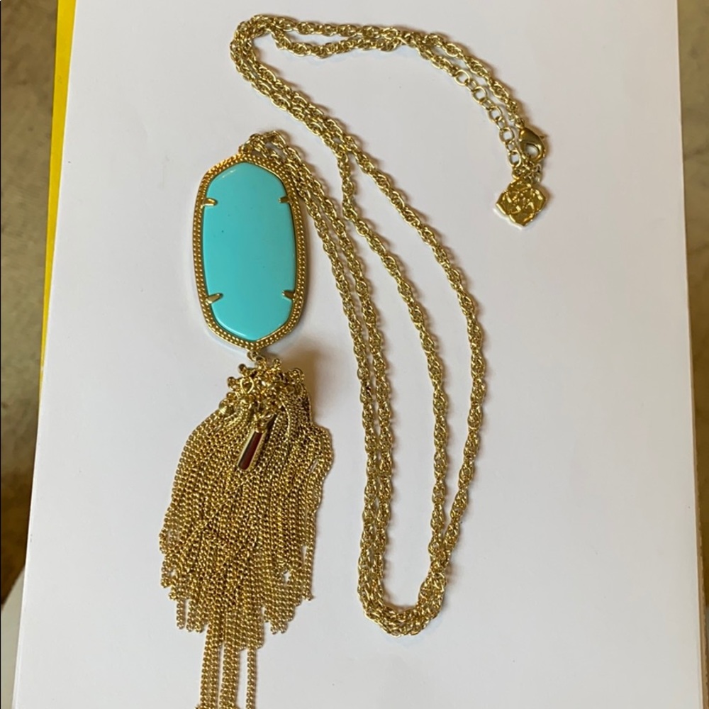Kendra Scott Rayne Necklace in Turquoise - Picture 4 of 4